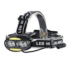30000 LM 4 × CREE XML-T6 + 2 × COB + 2 × Lampada frontale a LED rossa Torcia Torcia Lanterna