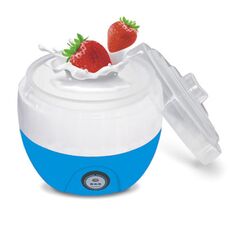 Macchina per yogurt elettrica automatica Yogurt Strumento fai da te Kithchen Contenitore in plastica 220V Capacità: 1L (blu)
