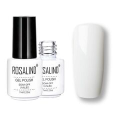 ROSALIND Set di smalti semipermanenti UV Primer semipermanente Top Coat Poly Gel Smalto per unghie Gel per manicure, capacità: 7 ml