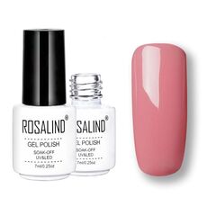 ROSALIND Set di smalti semipermanenti UV Primer semipermanente Top Coat Poly Gel Smalto per unghie Gel per manicure, capacità: 7 ml