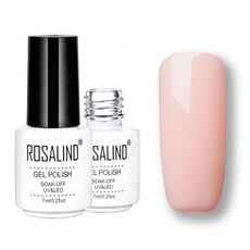 ROSALIND Set di smalti semipermanenti UV Primer semipermanente Top Coat Poly Gel Smalto per unghie Gel per manicure, capacità: 7 ml