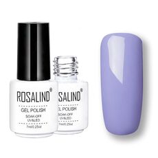 ROSALIND Set di smalti semipermanenti UV Primer semipermanente Top Coat Poly Gel Smalto per unghie Gel per manicure, capacità: 7 ml