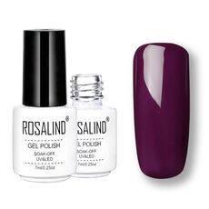 ROSALIND Set di smalti semipermanenti UV Primer semipermanente Top Coat Poly Gel Smalto per unghie Gel per manicure, capacità: 7 ml