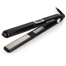 Piastra per capelli RUCHA ad ultrasuoni a infrarossi per la cura dei capelli con display LCD aggiornato regolabile, standard di presa: UE (nero)