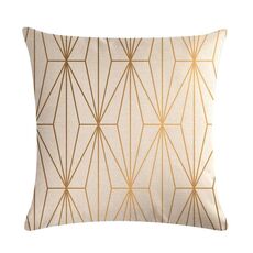 Fodera per cuscino multicolore in cotone e lino senape Fodera per cuscino geometrico giallo Dimensioni decorative: 45 cm x 45 cm