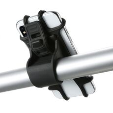 Supporto per telefono universale per biciclette in gel di silice puro (nero)