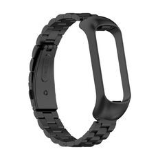 Per Samsung Galaxy Fit2 SM-R220 Tre-Beads Steel Watch Band (Black)
