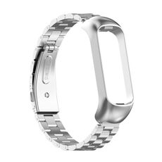 Per Samsung Galaxy Fit2 SM-R220 Tre-Beads Steel Watch Band (Silver)