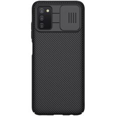 Per Samsung Galaxy A03S / A037G NILLKIN BLACK Series Series Series PC Camshield Copertura completa Cassa resistente antigraffio resistente alla polvere (nero)
