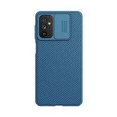 Per Samsung Galaxy M52 5G Nillkin Black Mirror Series Camshield PC Cassa del telefono PC (blu)