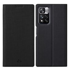 Per Xiaomi Redmi Nota 11 PRO VILI DMX Series Antibaltà Cassa del telefono a flip magnetico antiurto (nero)