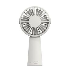 VH F15 ZAO 3 in 1 Ventola elettrica portatile USB caricatore, regolazione a 3 velocità (grigio chiaro)