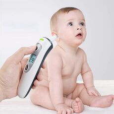 Termometri RZ8810 Termometro corporeo Display a LED per orecchio Termometro elettronico digitale IR Termometro a infrarossi per bambini febbre