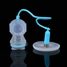 Bustine di tè in silicone con filtro da tè a forma di subacqueo creativo (blu cielo)