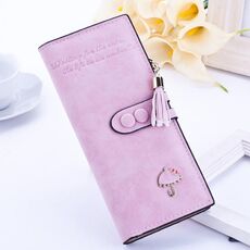 Portafoglio con cerniera lungo da donna Portafoglio con cerniera (rosa)