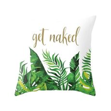 Piante tropicali Federa da cuscino in poliestere Federe decorative Foglie verdi Copricuscino da tiro Quadrato 45 cm x 45 cm (20)