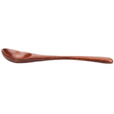 10 PZ Eco Cucchiaio di legno Posate Zuppa da cucina Cucchiai per mescolare il caffè Utensile da cucina Cucchiai per mescolare il tè e il caffè (Cucchiaio con punta tonda S011)