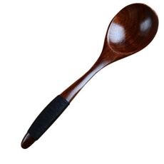 10 PCS Eco Cucchiaio di legno Posate Zuppa da cucina Cucchiai per mescolare il caffè Utensile da cucina Cucchiai per mescolare il tè e il caffè (Cucchiaio con punta tonda Black S011h)