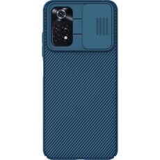 Per Xiaomi Poco M4 Pro Nillkin Black Mirror Series Camshield PC Cassa del telefono PC (blu)