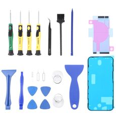 Jiafa JF-8182 21 in 1 Adesivo a batteria + Adesivo impermeabile a cornice LCD + Strumento di riparazione Set per iPhone 12 Pro