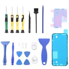 JIAFA JF-8182 21 in 1 Adesivo a batteria + Adesivo impermeabile in cornice LCD + Strumento di riparazione Set per iPhone 13 Pro