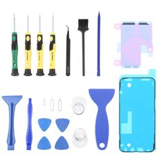 JIAFA JF-8182 21 in 1 Adesivo a batteria + Adesivo impermeabile in cornice LCD + Strumento di riparazione Set per iPhone 13 Pro Max