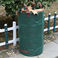 Sacchetti per rifiuti verdi da 132 galloni, 500 litri, in PP, con foglie cadute, dimensioni: 80 cm x 100 cm