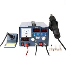 Kaisi K-863D 3 in 1 stazione di rilavorazione per pistola ad aria calda stazione di rilavorazione SMD con alimentatore CC 3A per macchina di riparazione per saldatura PCB del telefono, spina europea