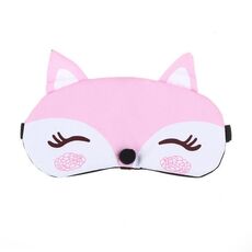 Cute Fox 3D Sleep Mask Rest Travel Sleeping Cover Sleep Ice Mask (rosa)