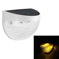 Lampada da giardino semicircolare IP55 impermeabile con controllo della luce solare (bianco caldo)