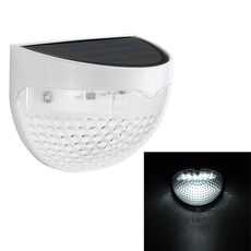 Lampada da giardino semicircolare IP55 impermeabile con controllo della luce solare (luce bianca)
