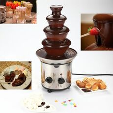 Macchina elettrica per cascata di fonduta di cioccolato con fontana di cioccolato a 4 strati