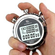 YS Metal CutWatch 3 righe Display in esecuzione Timer elettronici da addestramento, Stile: YS-5100 100 ricordi