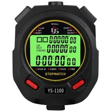 YS 3 righe Visualizzano luminoso cronometro cronometro addestramento arbitro stop watch, stile: YS-1100 100 Memories