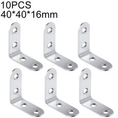 Staffa angolare a 90 gradi in acciaio inossidabile da 40 pezzi, staffa angolare per fissaggio a staffa per mobili Schermi per mobili da parete (40 mm)