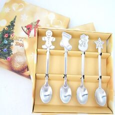 2 set creatività in acciaio inossidabile di Natale posate Fourpiece Set