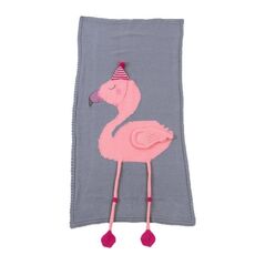 Flamingo Knit Coperta del fumetto sacco a pelo Dimensioni: 60x120cm