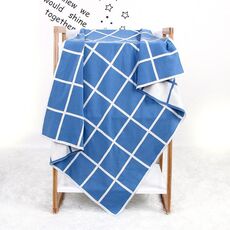 Coperte avvolgenti morbide Coperte per divano letto neonato (blu denim)