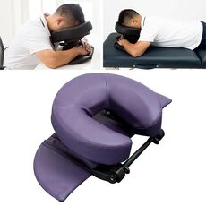 Poggiatesta regolabile Cuscino per il viso Massaggio per la famiglia Cuscino per culla di bellezza per scrivania (colore viola)