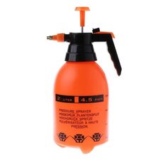 Vaso a spruzzo a pressione per lavaggio auto da 2 litri Flacone spruzzatore pressurizzato pompa pulita ad alta resistenza alla corrosione (arancione)