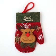 Decorazioni natalizie decorazioni da ristorazione coltello da regalo e guanti set da forchetta (alce)