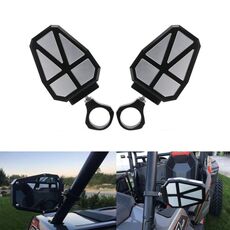 Specchietto retrovisore per veicoli fuoristrada UTV-11 ATV / UTV Specchietto retrovisore laterale, diametro tubo: 1,75-2 pollici universale (nero)