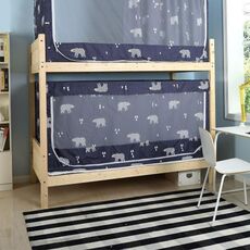 Gli studenti Dormitorio Blackout Cloth Zipper zanzariera per 90 centimetri Larghezza Lower Berth