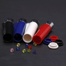 Scatola portapillole portatile in stile mini accendini Scatola porta pillole portatile, consegna a colori casuali