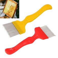 Antiscivolo Miele Pala Ago taglio Miele Coltello ultrasottile miele di favo Ago Bee Strumenti, colore casuale di consegna