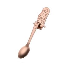Creativo Cucchiaino da caffè a forma di sirena Manico Cucchiai Posate Strumenti per bere, Colore: Oro rosa