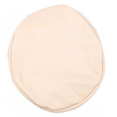 Per diametro 28-35 cm Coprisgabello rotondo elasticizzato in pelle PU semplice Coprisedile impermeabile (Champagne)