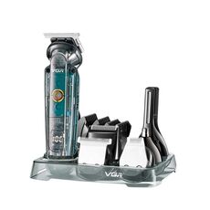VGR V-102 6 in 1 USB Display digitale trasparente Set tagliacapelli professionale