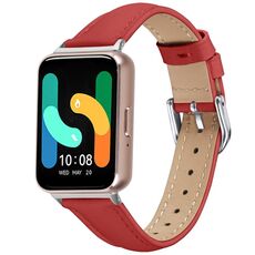 Cinturino in vera pelle per Samsung Galaxy Fit3 Slim (rosso)
