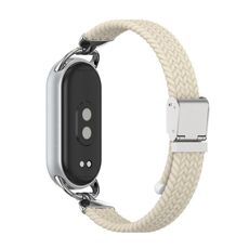 Per Xiaomi Smart Band 10/9/8, cinturino in metallo a due sezioni in nylon intrecciato (colore Starlight)